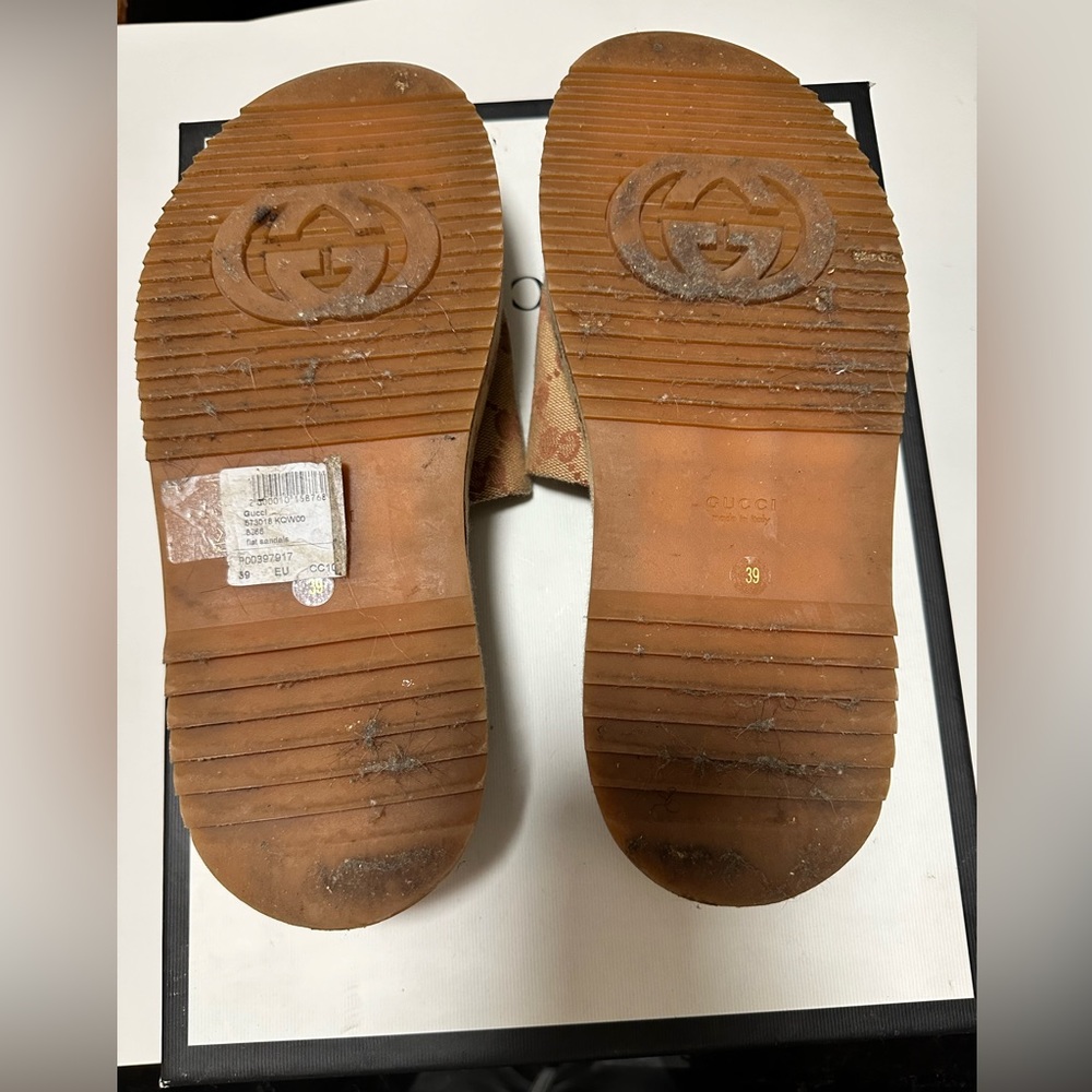 BEIGE RUGGINE GUCCI FLATS - Picture 5 of 6